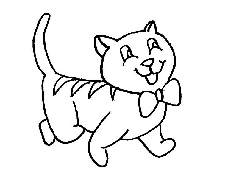 Раскраска: котенок (Животные) #18119 - Бесплатные раскраски для печати