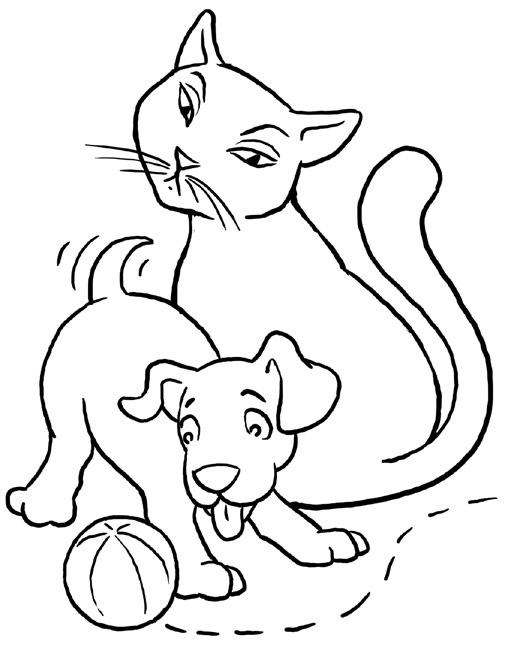 Раскраска: котенок (Животные) #18132 - Бесплатные раскраски для печати