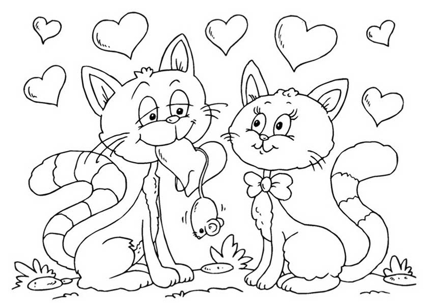 Раскраска: котенок (Животные) #18141 - Бесплатные раскраски для печати