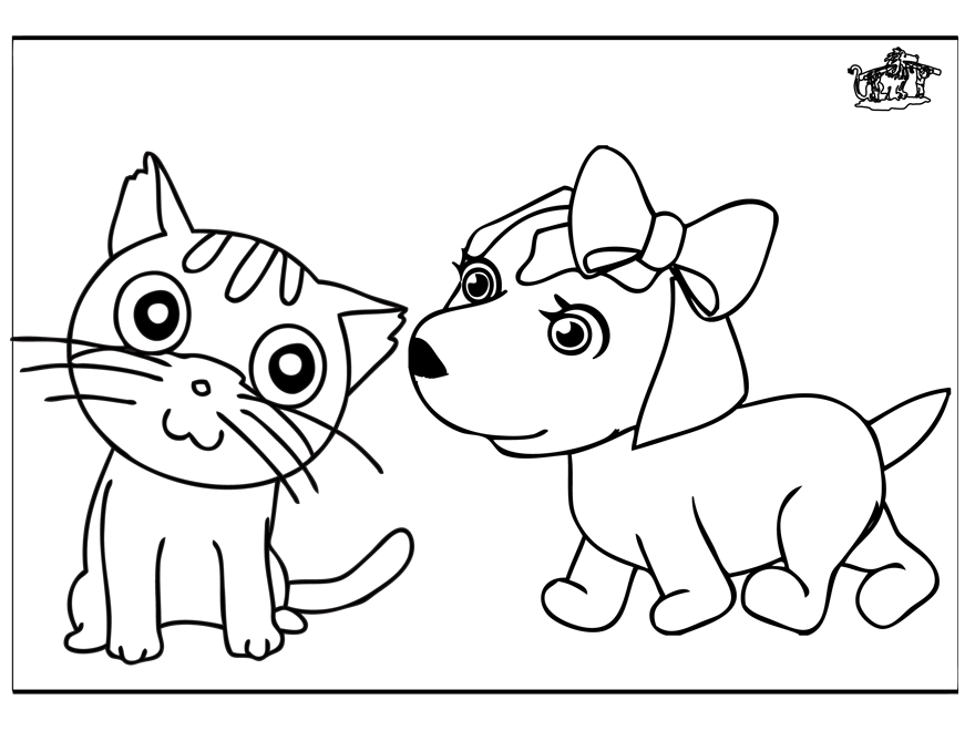 Раскраска: котенок (Животные) #18154 - Бесплатные раскраски для печати
