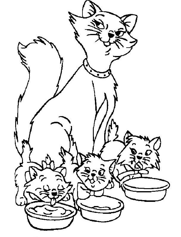 Раскраска: котенок (Животные) #18184 - Бесплатные раскраски для печати