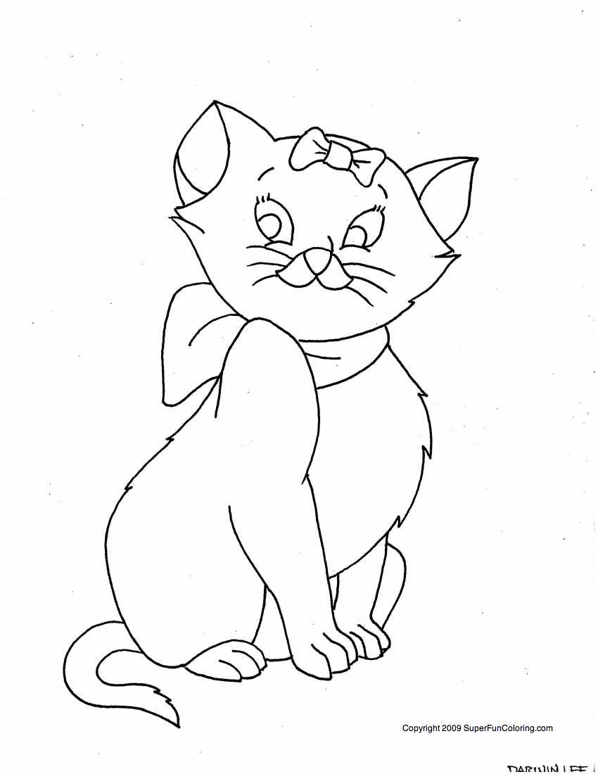 Раскраска: котенок (Животные) #18185 - Бесплатные раскраски для печати