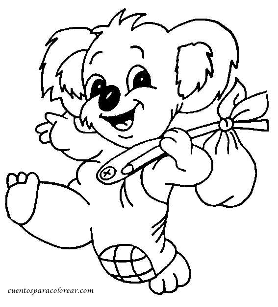 Раскраска: коала (Животные) #9304 - Бесплатные раскраски для печати