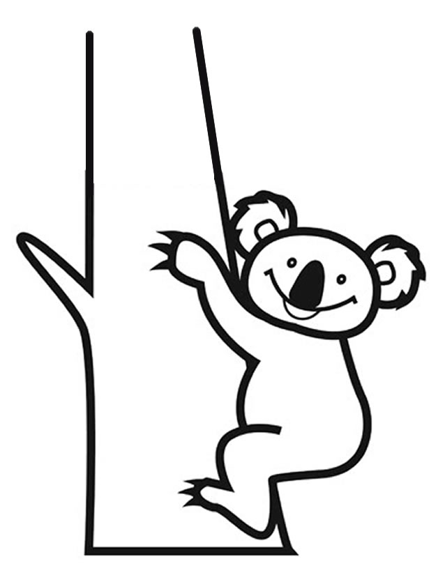 Раскраска: коала (Животные) #9318 - Бесплатные раскраски для печати