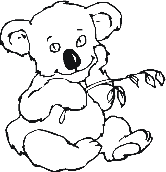 Раскраска: коала (Животные) #9331 - Бесплатные раскраски для печати
