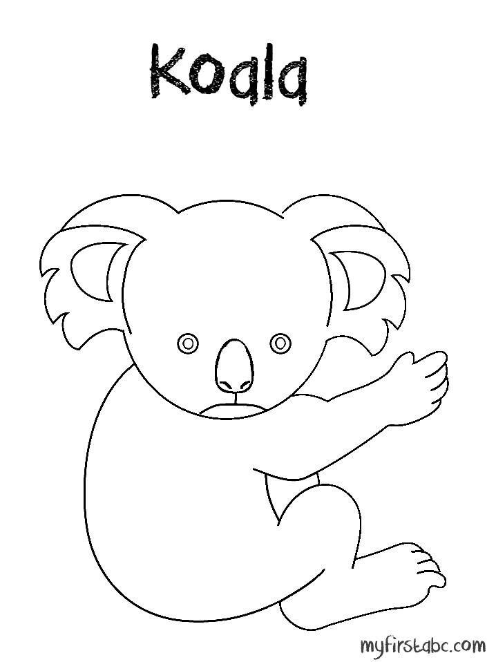 Раскраска: коала (Животные) #9333 - Бесплатные раскраски для печати