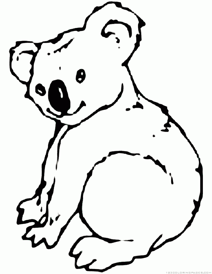 Раскраска: коала (Животные) #9384 - Бесплатные раскраски для печати