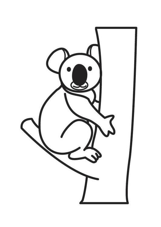 Раскраска: коала (Животные) #9389 - Бесплатные раскраски для печати