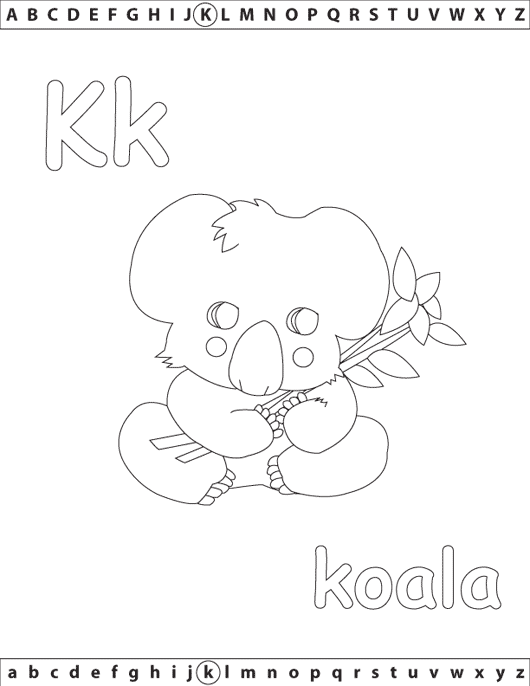 Раскраска: коала (Животные) #9392 - Бесплатные раскраски для печати