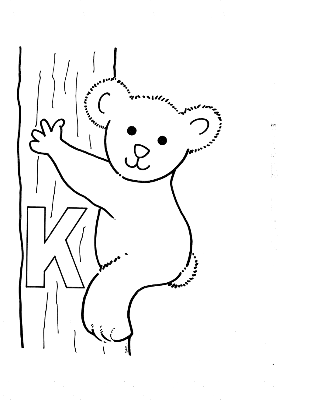 Раскраска: коала (Животные) #9417 - Бесплатные раскраски для печати
