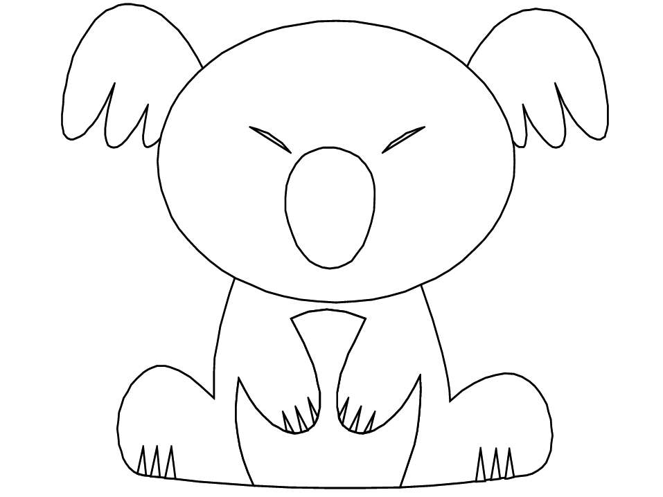 Раскраска: коала (Животные) #9458 - Бесплатные раскраски для печати