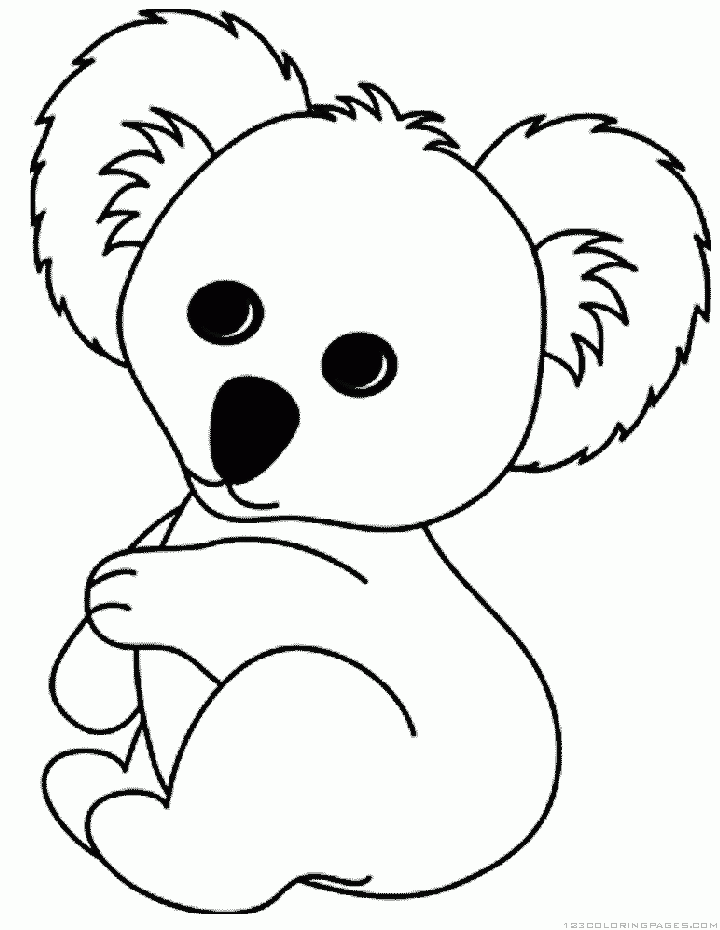 Раскраска: коала (Животные) #9466 - Бесплатные раскраски для печати