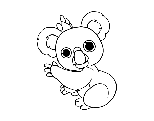 Раскраска: коала (Животные) #9476 - Бесплатные раскраски для печати