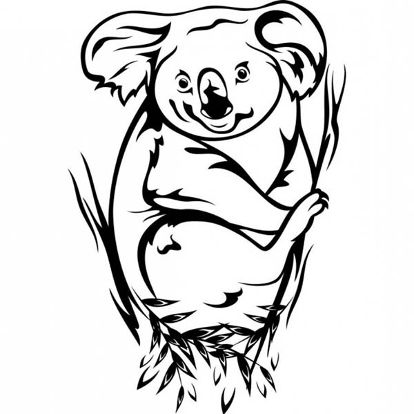 Раскраска: коала (Животные) #9483 - Бесплатные раскраски для печати