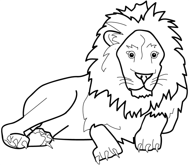 Раскраска: лев (Животные) #10242 - Бесплатные раскраски для печати
