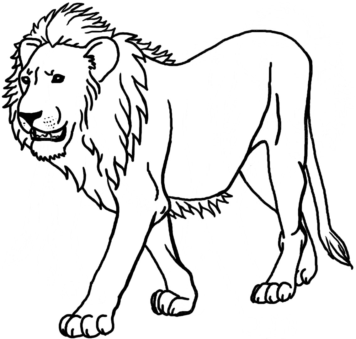 Раскраска: лев (Животные) #10249 - Бесплатные раскраски для печати