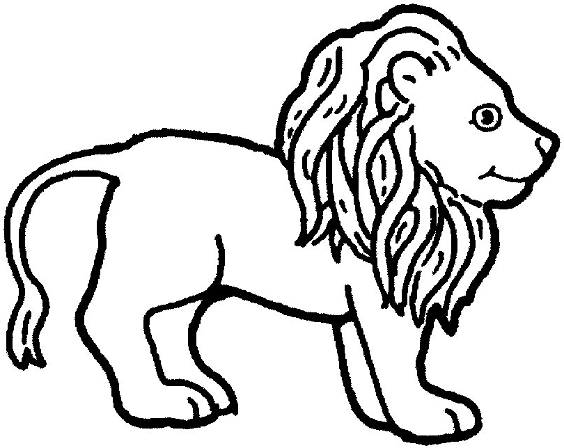 Раскраска: лев (Животные) #10288 - Бесплатные раскраски для печати