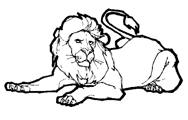 Раскраска: лев (Животные) #10348 - Бесплатные раскраски для печати