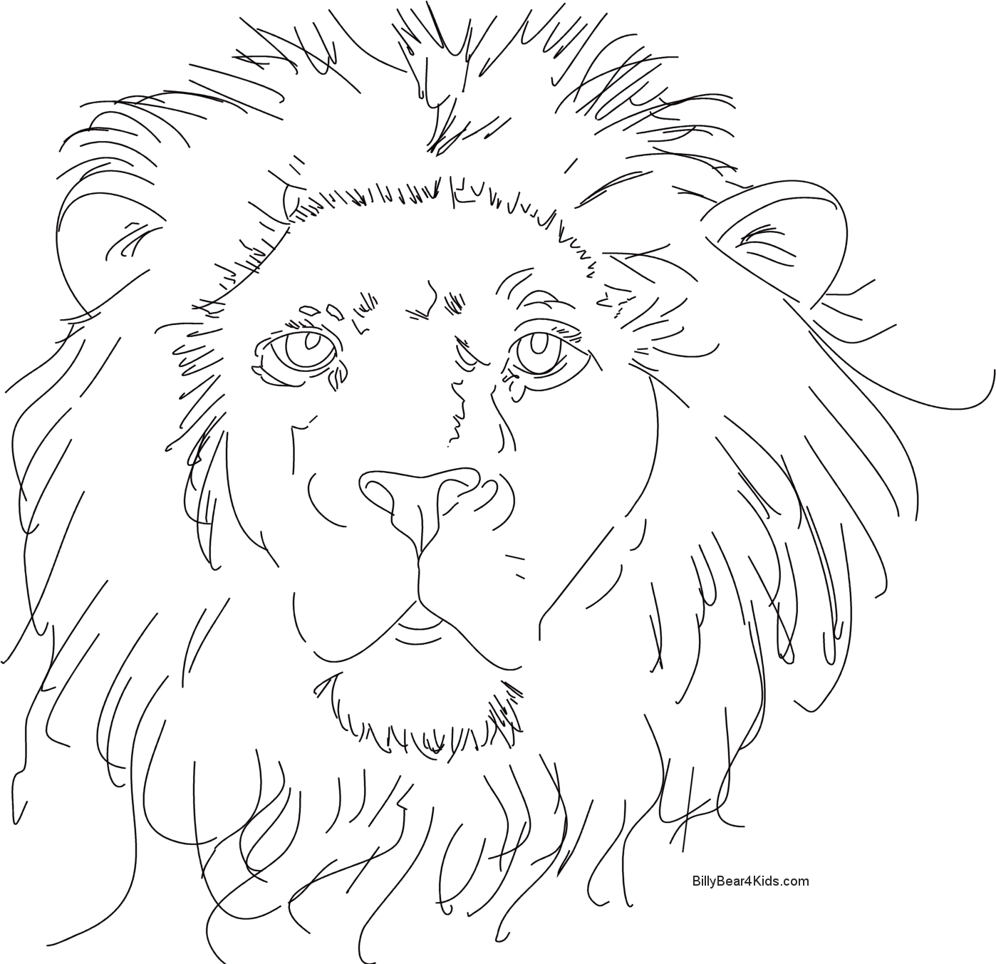 Раскраска: лев (Животные) #10353 - Бесплатные раскраски для печати