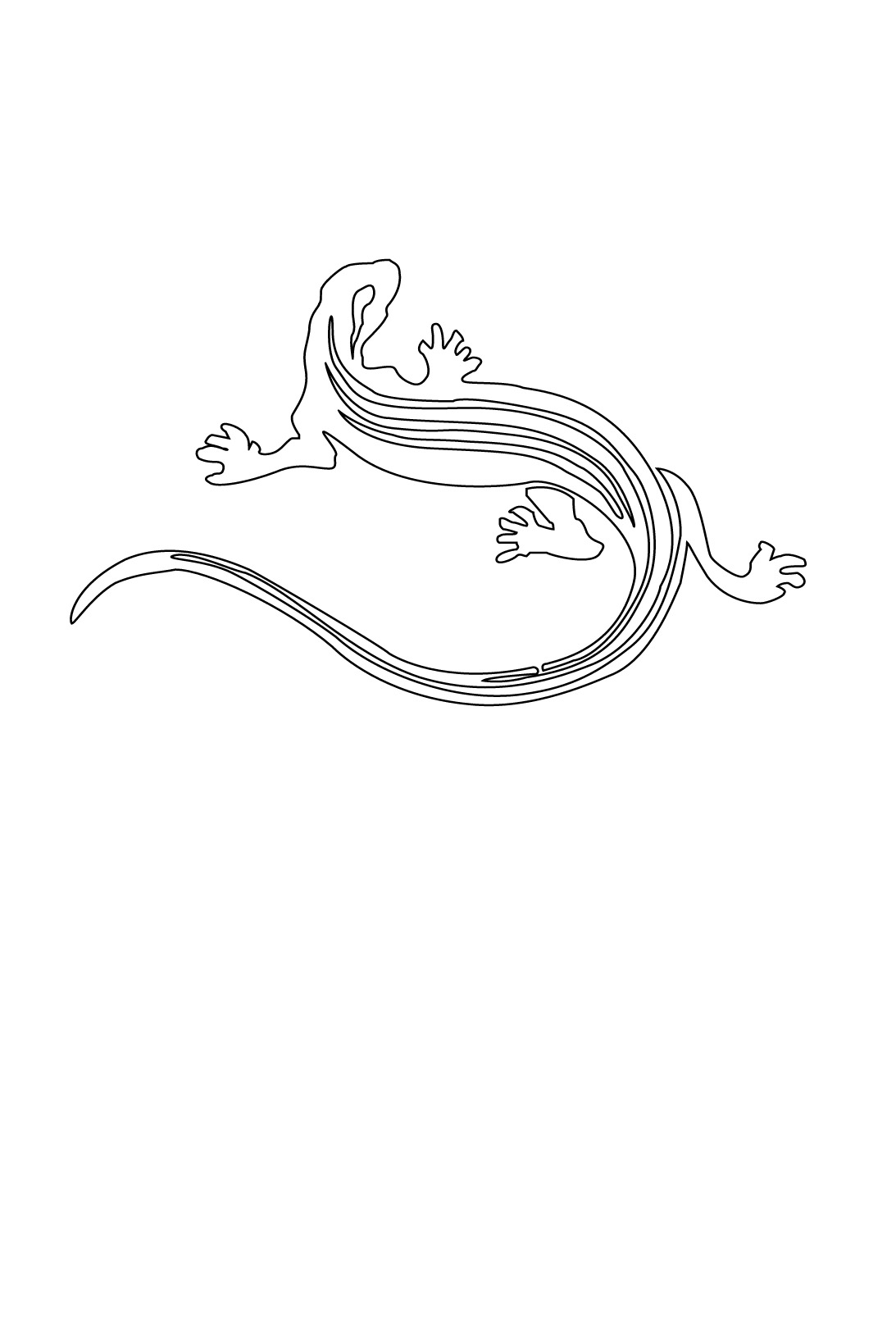 Раскраска: ящериц (Животные) #22308 - Бесплатные раскраски для печати