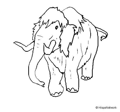 Раскраска: мамонт (Животные) #19188 - Бесплатные раскраски для печати