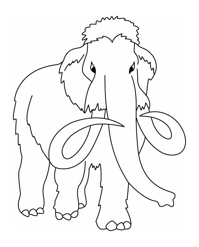 Раскраска: мамонт (Животные) #19200 - Бесплатные раскраски для печати