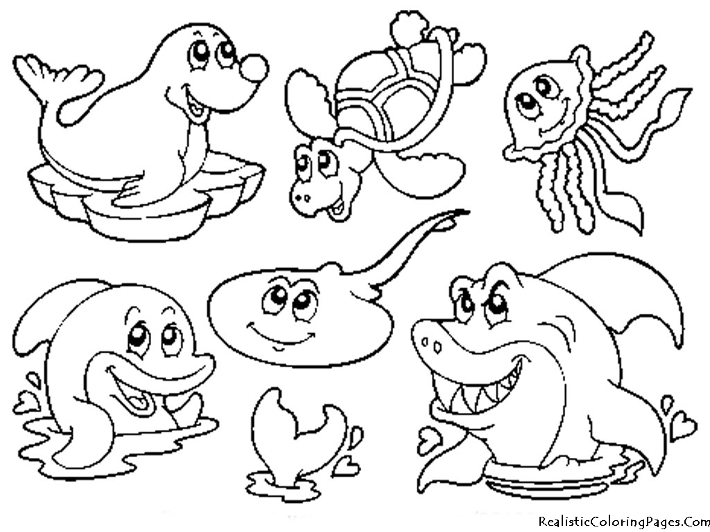 Раскраска: Морские животные (Животные) #22092 - Бесплатные раскраски для печати