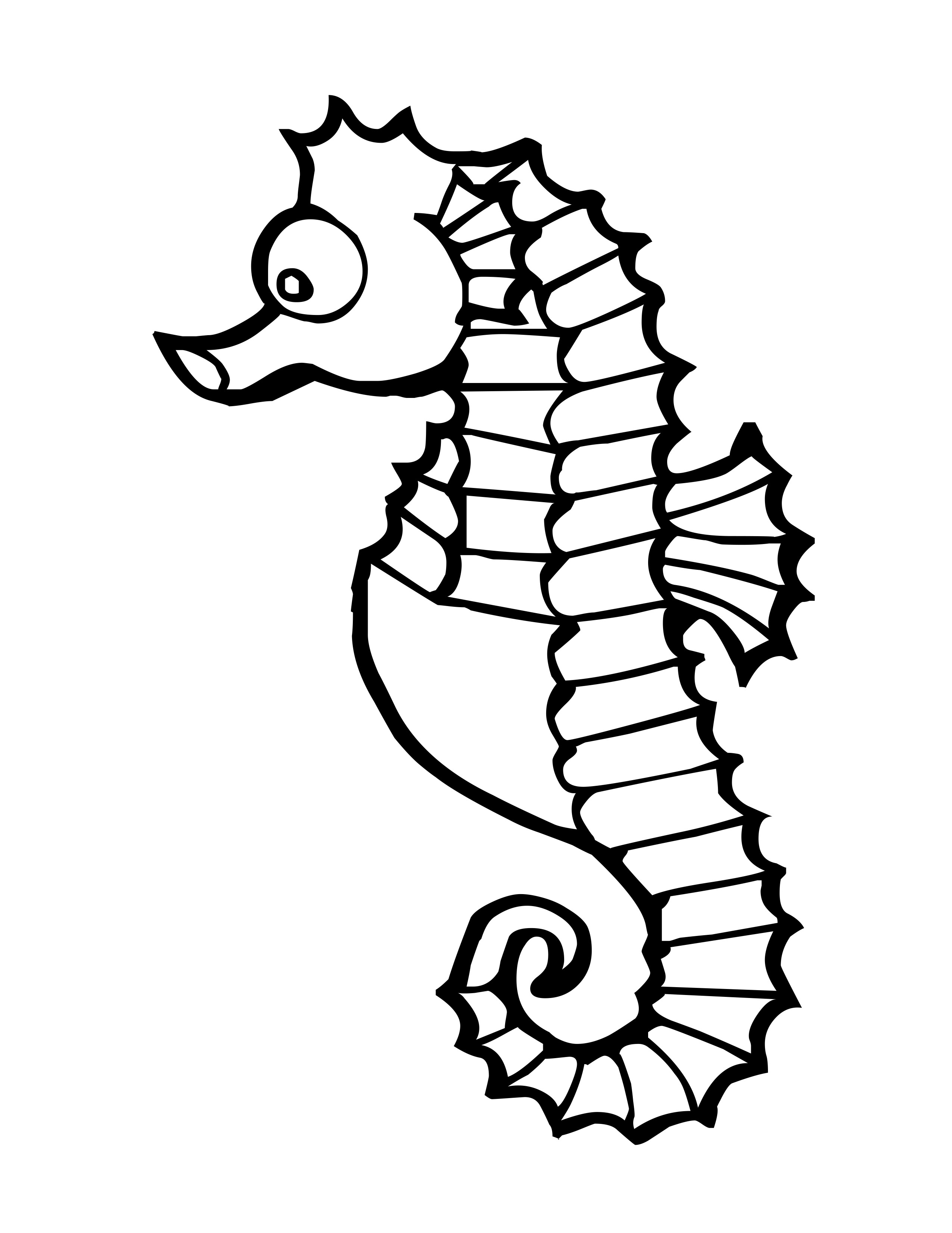Раскраска: Морские животные (Животные) #22132 - Бесплатные раскраски для печати