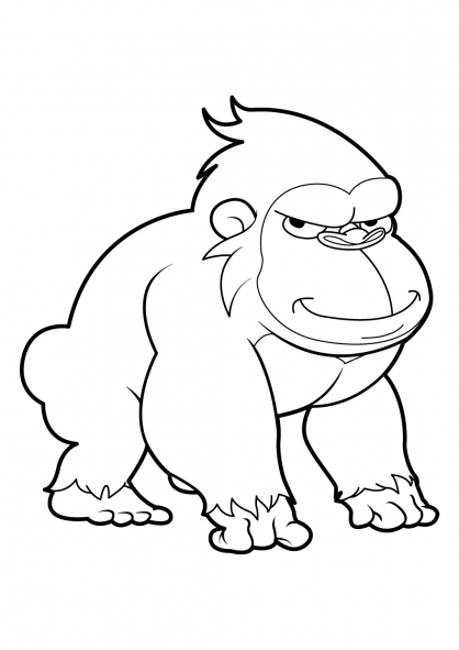 Раскраска: обезьяна (Животные) #14282 - Бесплатные раскраски для печати