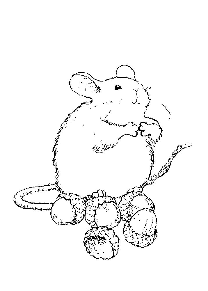 Раскраска: мышь (Животные) #13948 - Бесплатные раскраски для печати