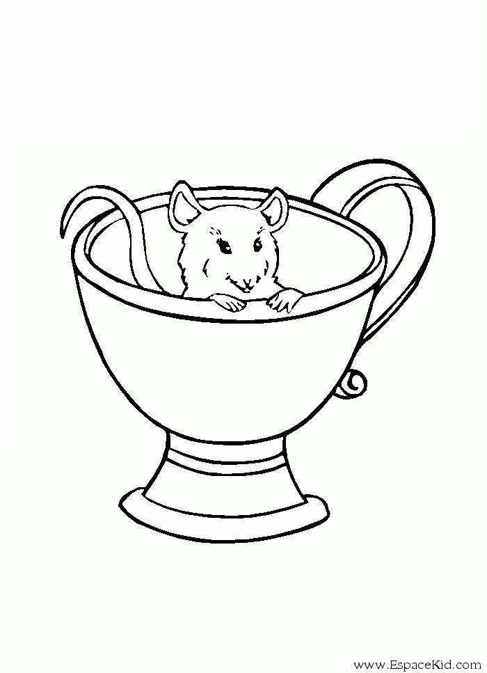 Раскраска: мышь (Животные) #13991 - Бесплатные раскраски для печати