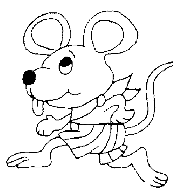 Раскраска: мышь (Животные) #14026 - Бесплатные раскраски для печати