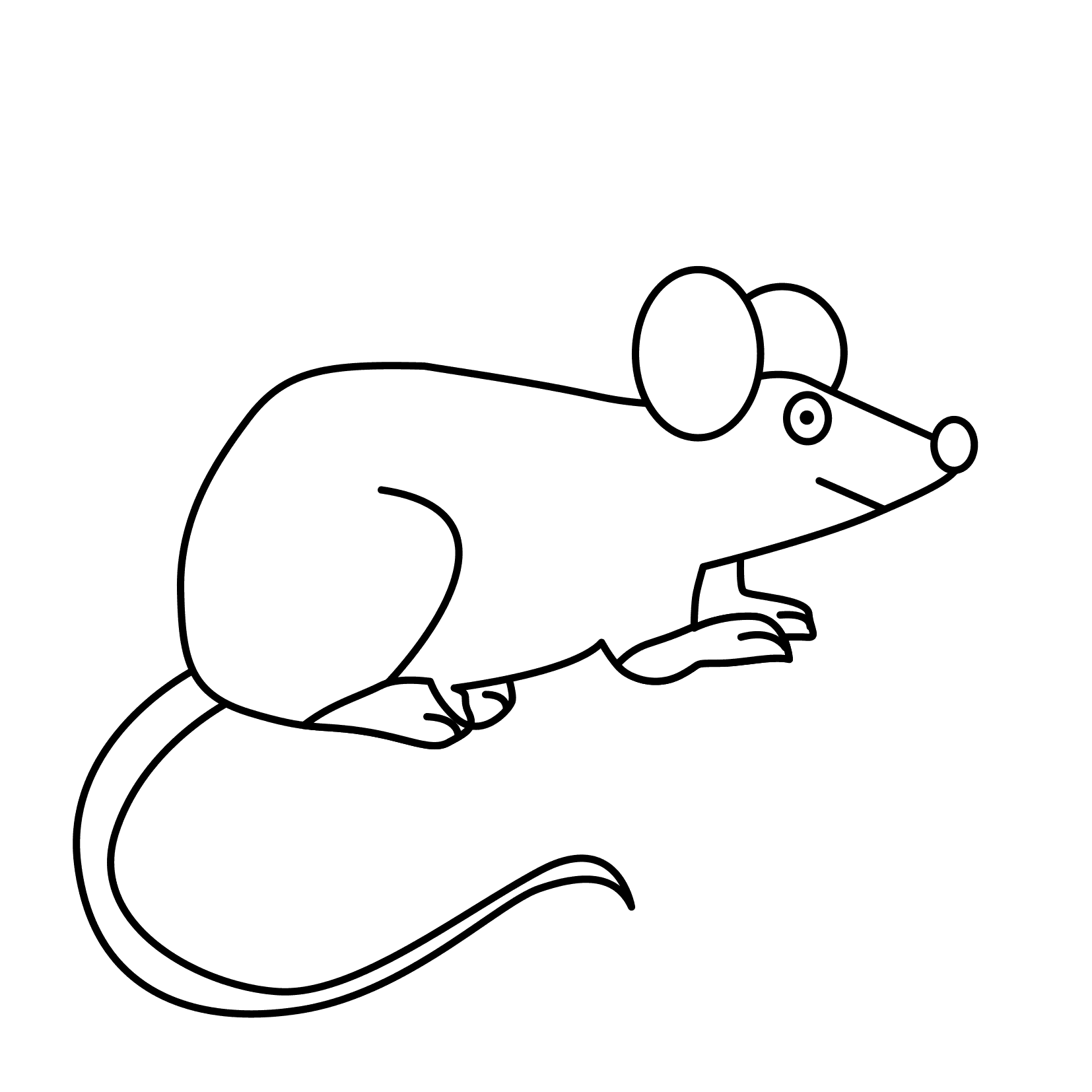 Раскраска: мышь (Животные) #14028 - Бесплатные раскраски для печати