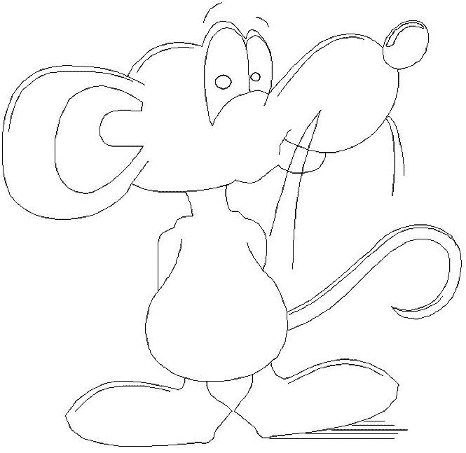 Раскраска: мышь (Животные) #14029 - Бесплатные раскраски для печати