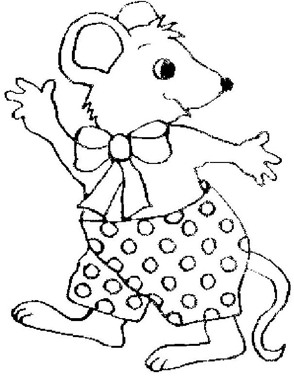 Раскраска: мышь (Животные) #14044 - Бесплатные раскраски для печати