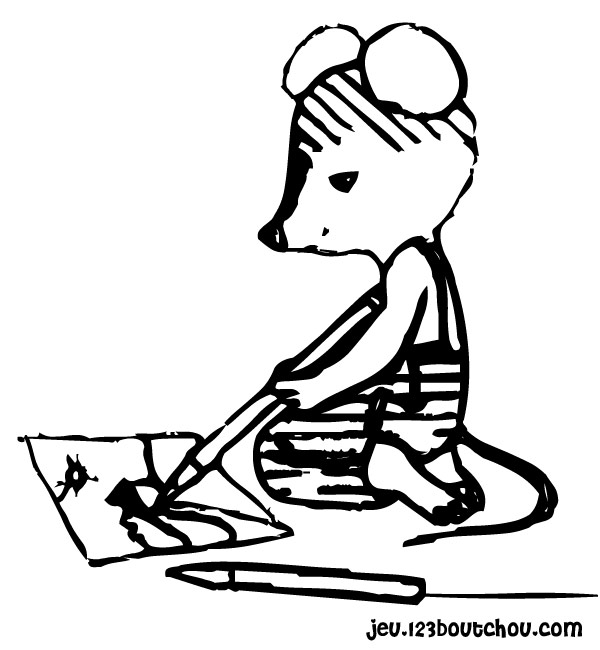 Раскраска: мышь (Животные) #14057 - Бесплатные раскраски для печати