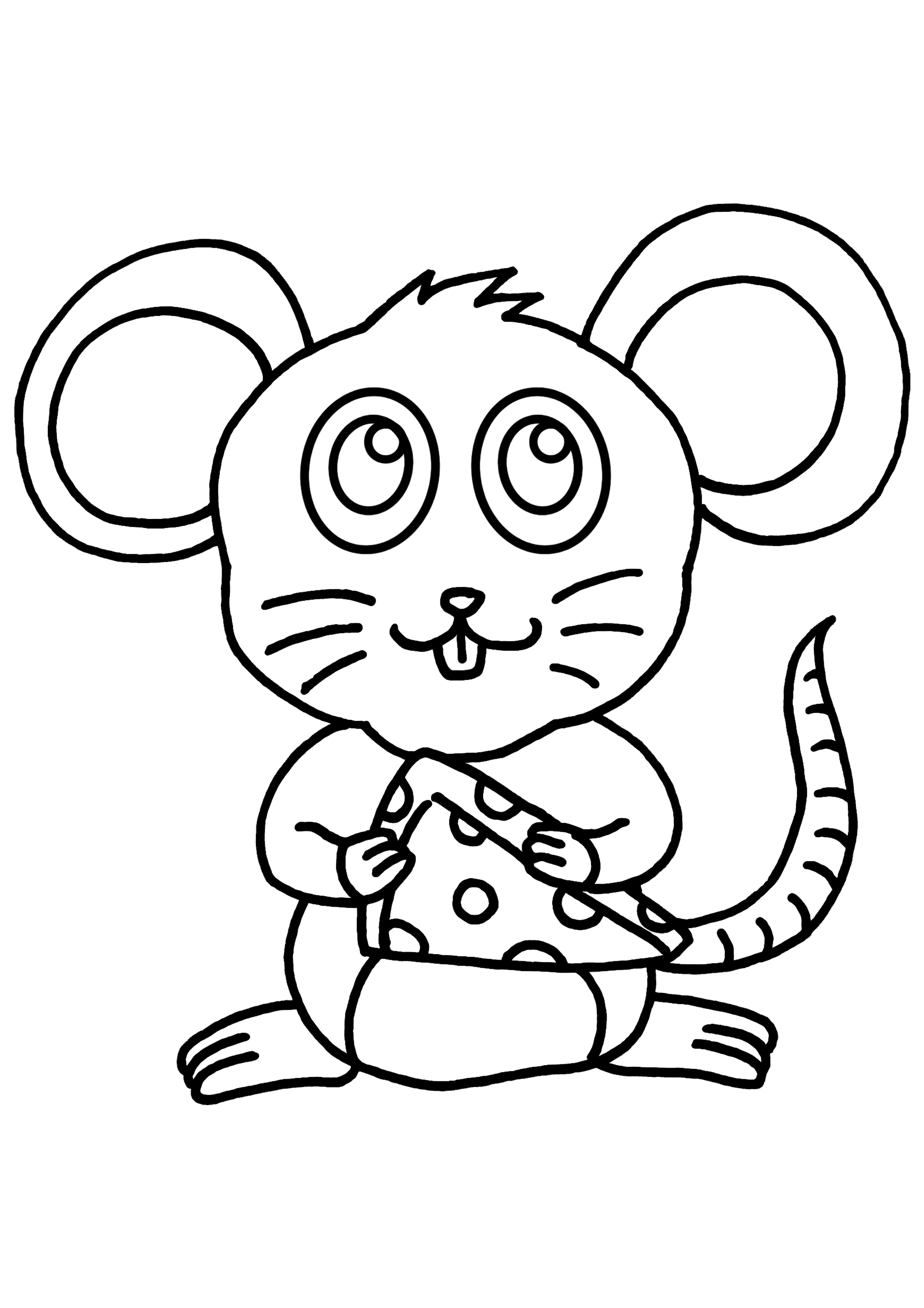Раскраска: мышь (Животные) #14066 - Бесплатные раскраски для печати