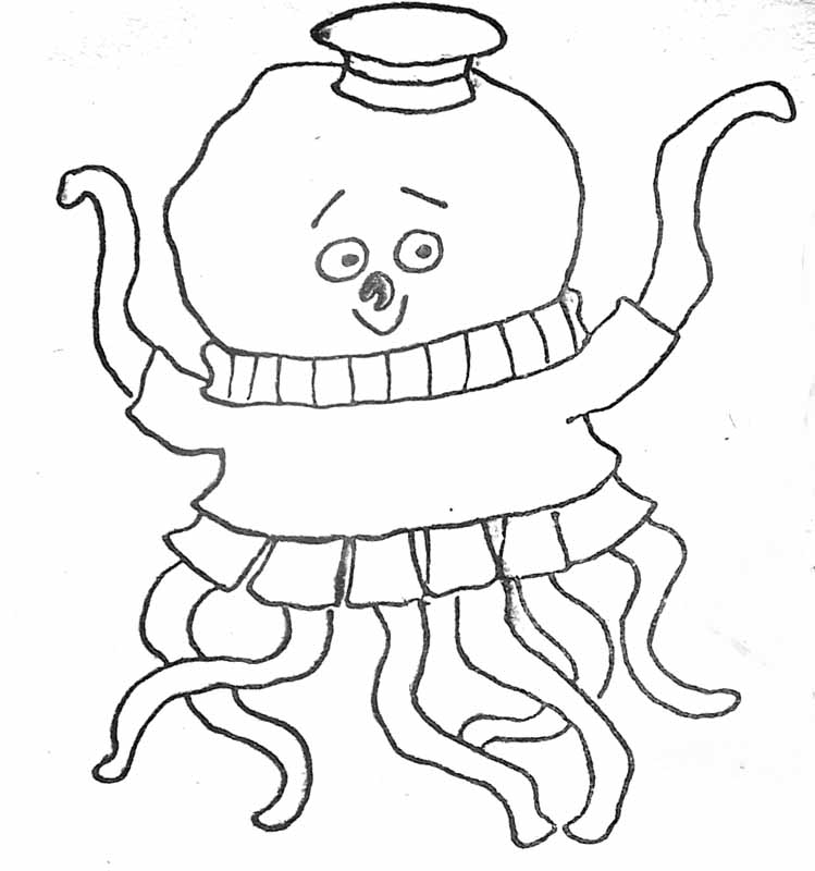 Раскраска: осьминог (Животные) #18962 - Бесплатные раскраски для печати