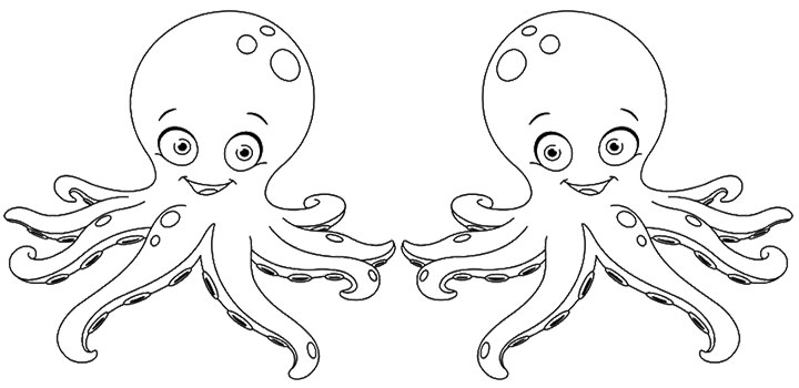 Раскраска: осьминог (Животные) #19049 - Бесплатные раскраски для печати