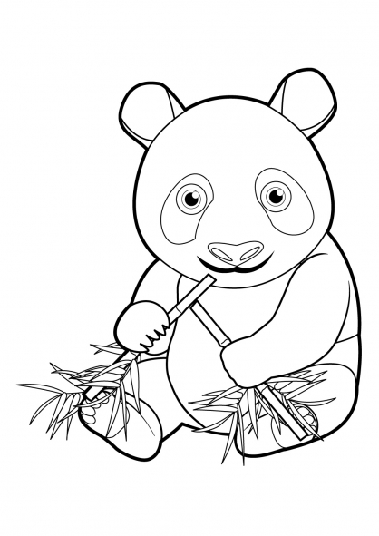 Раскраска: панда (Животные) #12442 - Бесплатные раскраски для печати