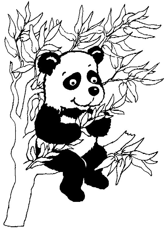 Раскраска: панда (Животные) #12448 - Бесплатные раскраски для печати