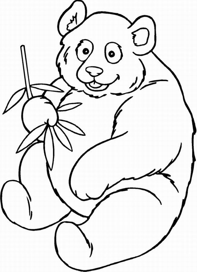 Раскраска: панда (Животные) #12455 - Бесплатные раскраски для печати