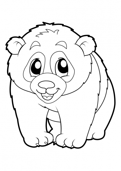 Раскраска: панда (Животные) #12464 - Бесплатные раскраски для печати