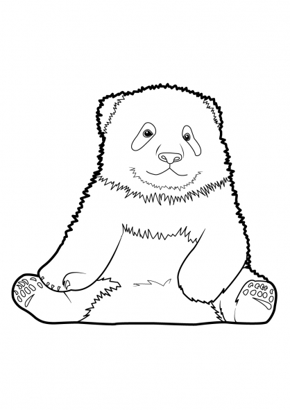 Раскраска: панда (Животные) #12483 - Бесплатные раскраски для печати