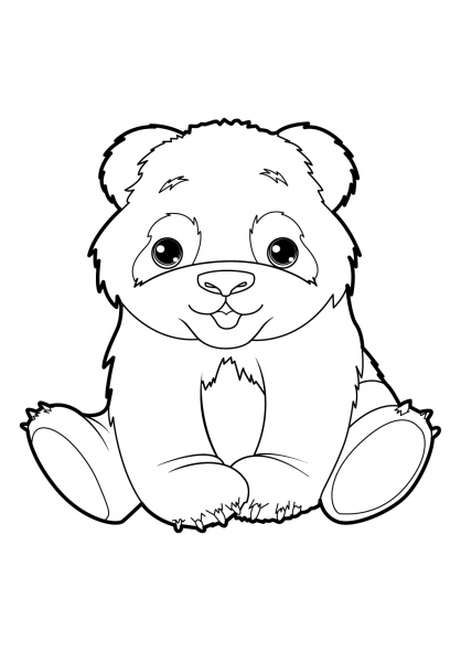 Раскраска: панда (Животные) #12506 - Бесплатные раскраски для печати