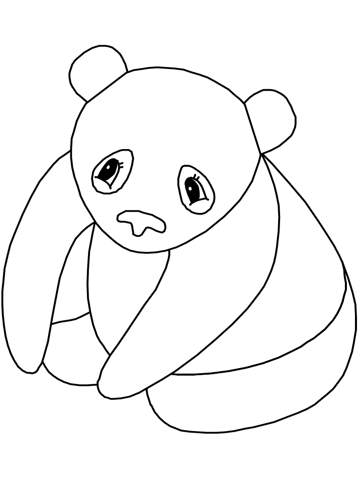 Раскраска: панда (Животные) #12537 - Бесплатные раскраски для печати