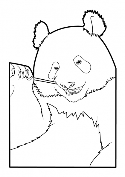 Раскраска: панда (Животные) #12579 - Бесплатные раскраски для печати