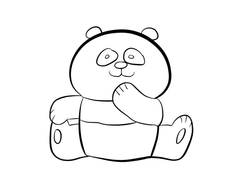 Раскраска: панда (Животные) #12588 - Бесплатные раскраски для печати