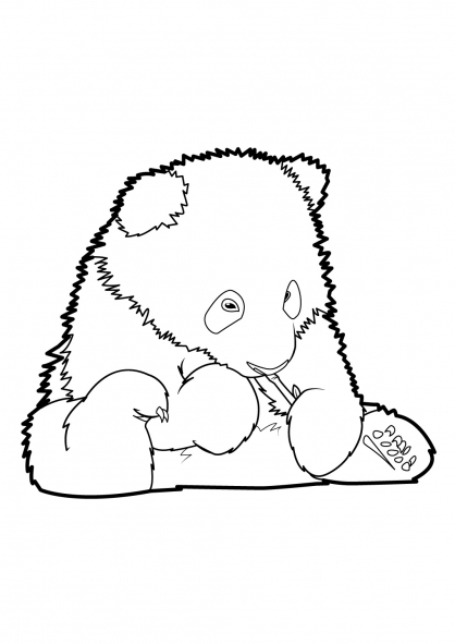 Раскраска: панда (Животные) #12631 - Бесплатные раскраски для печати
