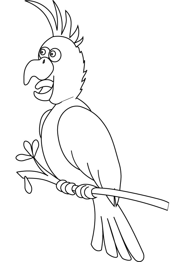 Раскраска: попугай (Животные) #16108 - Бесплатные раскраски для печати
